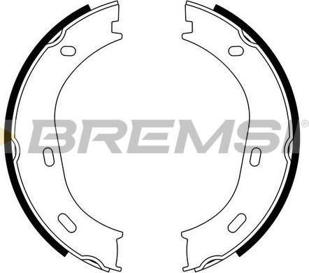 Bremsi GF0301 - Комплект тормозов, ручник, парковка autospares.lv