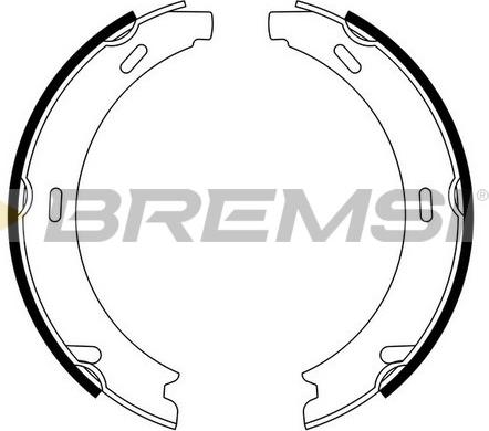 Bremsi GF0303 - Комплект тормозов, ручник, парковка autospares.lv