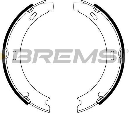 Bremsi GF0302 - Комплект тормозов, ручник, парковка autospares.lv