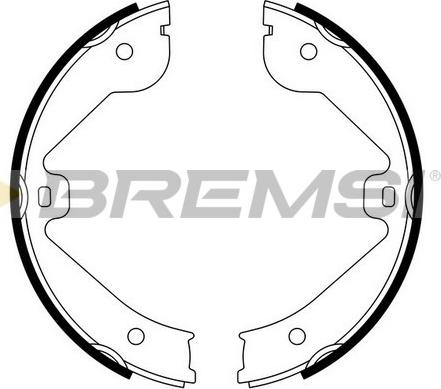 Bremsi GF0314 - Комплект тормозов, ручник, парковка autospares.lv