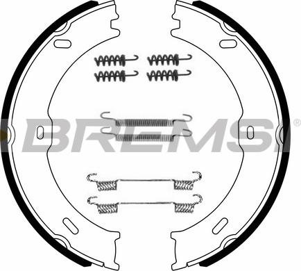 Bremsi GF0315-1 - Комплект тормозов, ручник, парковка autospares.lv