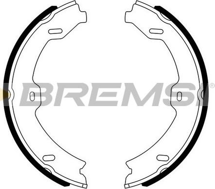 Bremsi GF0318 - Комплект тормозов, ручник, парковка autospares.lv