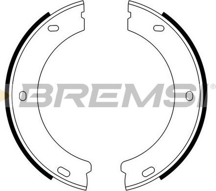 Bremsi GF0384 - Комплект тормозных колодок, барабанные autospares.lv