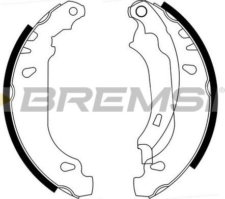 Bremsi GF0386 - Комплект тормозных колодок, барабанные autospares.lv