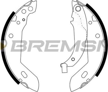 Bremsi GF0381 - Комплект тормозных колодок, барабанные autospares.lv