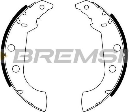 Bremsi GF0383 - Комплект тормозных колодок, барабанные autospares.lv