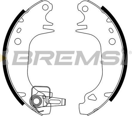 Bremsi GF0382 - Комплект тормозных колодок, барабанные autospares.lv