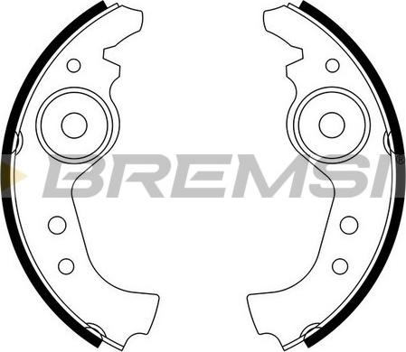 Bremsi GF0290 05/10 - Комплект тормозных колодок, барабанные autospares.lv