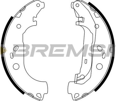 Bremsi GF0245 - Комплект тормозных колодок, барабанные autospares.lv