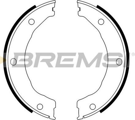 Bremsi GF0246 - Комплект тормозов, ручник, парковка autospares.lv