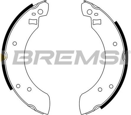 Bremsi GF0201 - Комплект тормозных колодок, барабанные autospares.lv