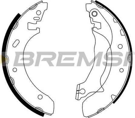 Bremsi GF0228 - Комплект тормозных колодок, барабанные autospares.lv