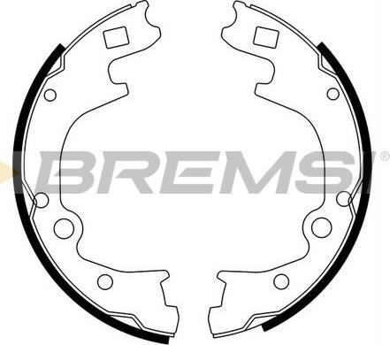 Bremsi GF0793 - Комплект тормозов, ручник, парковка autospares.lv