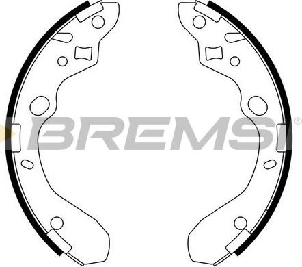 Bremsi GF0792 - Комплект тормозных колодок, барабанные autospares.lv