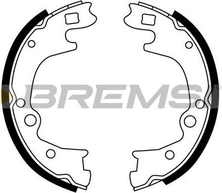 Bremsi GF0748 - Комплект тормозов, ручник, парковка autospares.lv