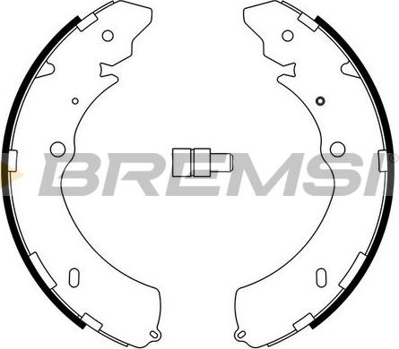 Bremsi GF0755 - Комплект тормозных колодок, барабанные autospares.lv