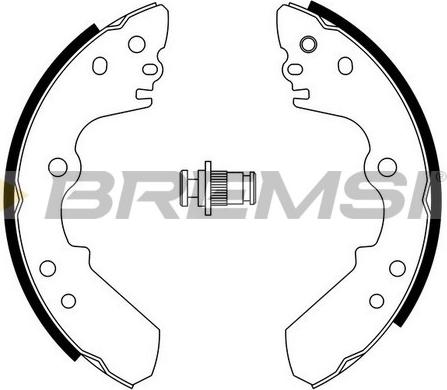 Bremsi GF0750 - Комплект тормозных колодок, барабанные autospares.lv