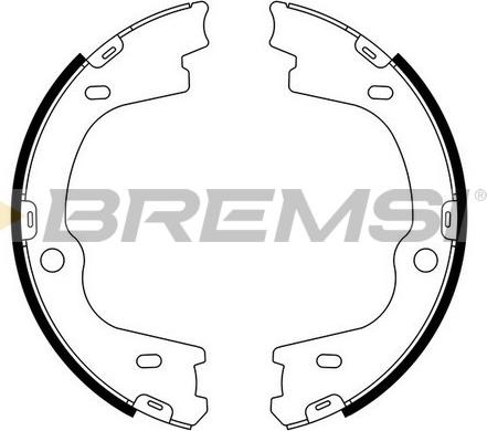 Bremsi GF0769 - Комплект тормозов, ручник, парковка autospares.lv