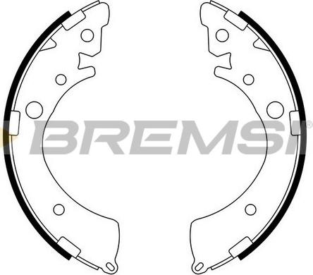 Bremsi GF0709 - Комплект тормозных колодок, барабанные autospares.lv