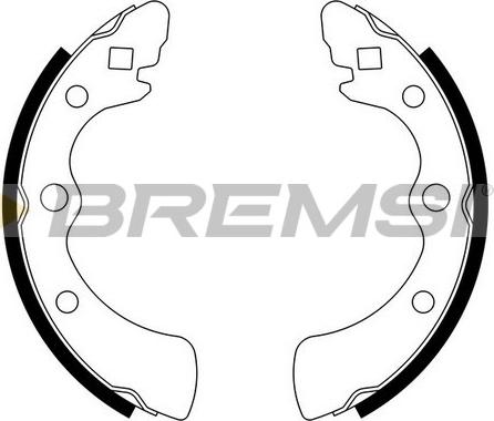 Bremsi GF0700 - Комплект тормозных колодок, барабанные autospares.lv