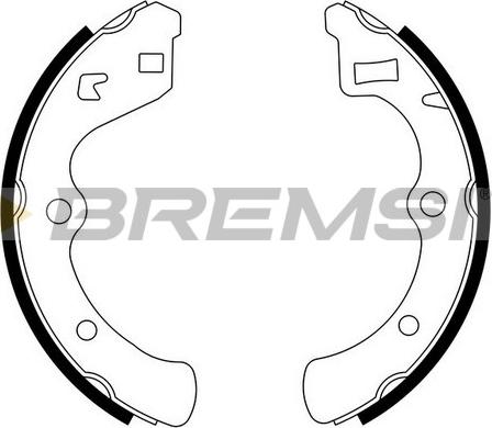 Bremsi GF0703 - Комплект тормозных колодок, барабанные autospares.lv