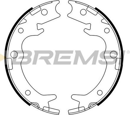 Bremsi GF0713 - Комплект тормозов, ручник, парковка autospares.lv