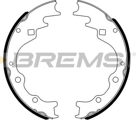 Bremsi GF0787 - Комплект тормозных колодок, барабанные autospares.lv
