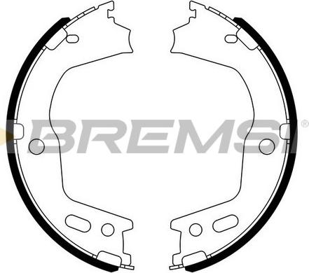 Bremsi GF0724 - Комплект тормозов, ручник, парковка autospares.lv