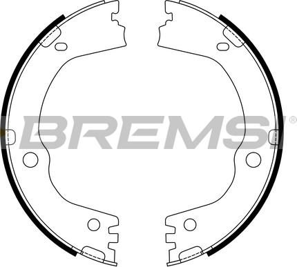 Bremsi GF1107 - Комплект тормозов, ручник, парковка autospares.lv