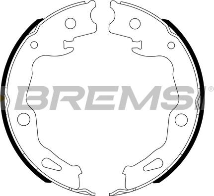 Bremsi GF1117 - Комплект тормозов, ручник, парковка autospares.lv