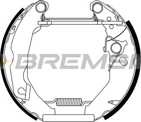 Bremsi GK0066 - Комплект тормозных колодок, барабанные autospares.lv