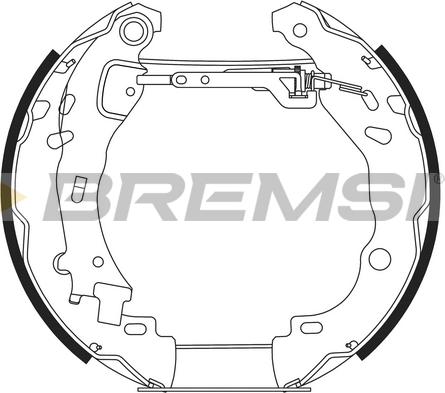 Bremsi GK0276 - Комплект тормозных колодок, барабанные autospares.lv