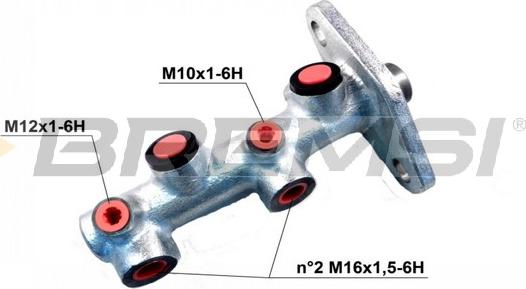 Bremsi PB0202 - Главный тормозной цилиндр autospares.lv