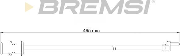 Bremsi WI0904 - Сигнализатор, износ тормозных колодок autospares.lv