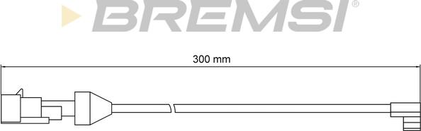 Bremsi WI0902 - Сигнализатор, износ тормозных колодок autospares.lv