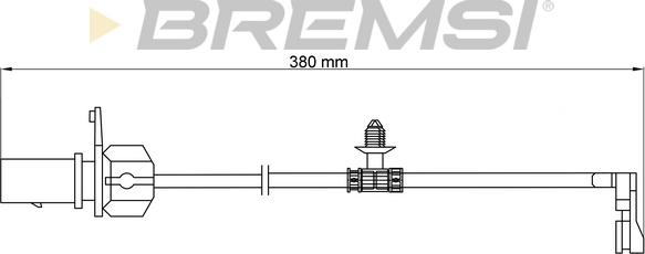 Bremsi WI0913 - Сигнализатор, износ тормозных колодок autospares.lv