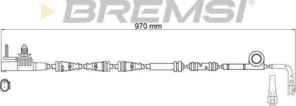 Bremsi WI0986 - Сигнализатор, износ тормозных колодок autospares.lv