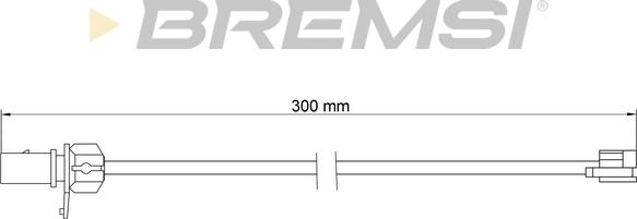 Bremsi WI0935 - Сигнализатор, износ тормозных колодок autospares.lv