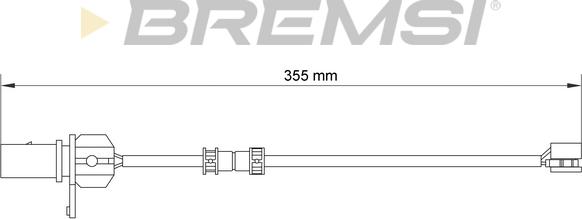 Bremsi WI0922 - Сигнализатор, износ тормозных колодок autospares.lv