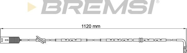 Bremsi WI0594 - Сигнализатор, износ тормозных колодок autospares.lv