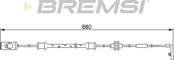 Bremsi WI0559 - Сигнализатор, износ тормозных колодок autospares.lv