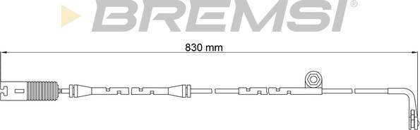 Bremsi WI0566 - Сигнализатор, износ тормозных колодок autospares.lv