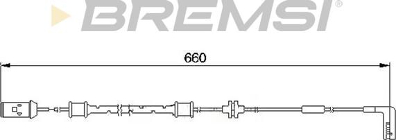 Bremsi WI0560 - Сигнализатор, износ тормозных колодок autospares.lv