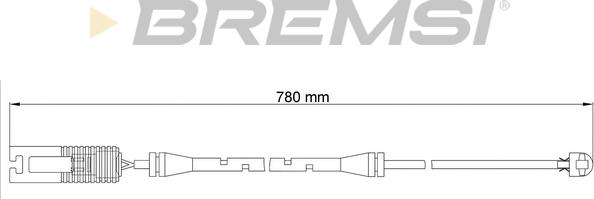 Bremsi WI0515 - Сигнализатор, износ тормозных колодок autospares.lv