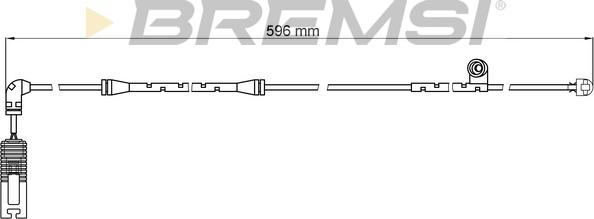 Bremsi WI0581 - Сигнализатор, износ тормозных колодок autospares.lv