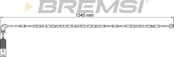Bremsi WI0582 - Сигнализатор, износ тормозных колодок autospares.lv