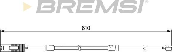 Bremsi WI0529 - Сигнализатор, износ тормозных колодок autospares.lv