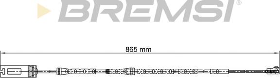 Bremsi WI0694 - Сигнализатор, износ тормозных колодок autospares.lv