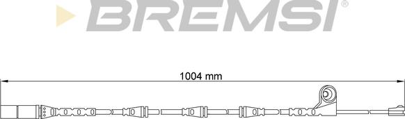 Bremsi WI0696 - Сигнализатор, износ тормозных колодок autospares.lv