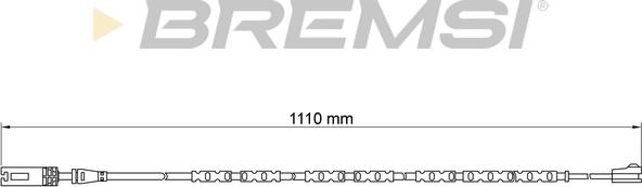 Bremsi WI0691 - Сигнализатор, износ тормозных колодок autospares.lv